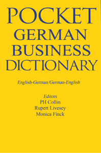 Rich Results on Google's SERP when searching for 'Pocket German Business Dictionary Book'