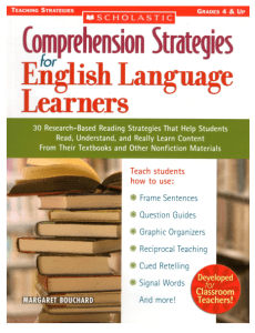 Comprehension Strategies for English Language L...